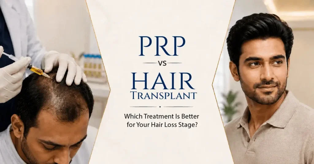 PRP vs Hair Transplant: Which Treatment Is Better for Your Hair Loss Stage?